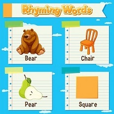 Rhyming Words Illustration for Kids